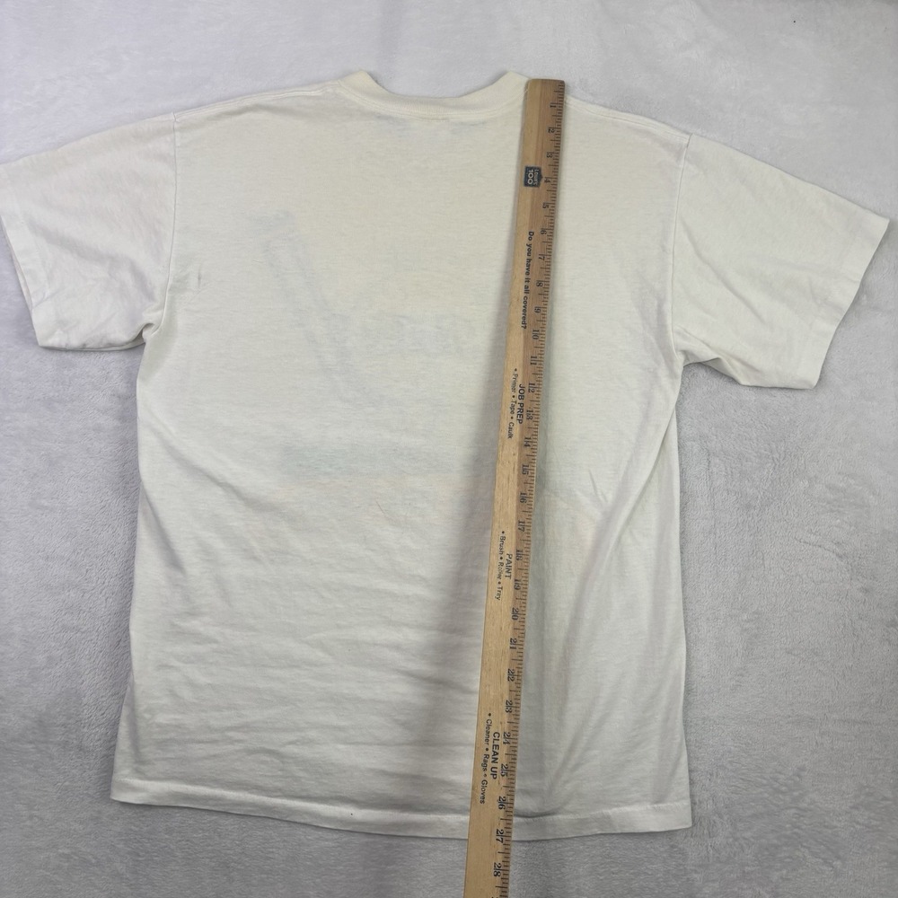 VTG Pepsi Cola Par For The Course White SS Graphic Shirt Distressed Men's LG - Picture 6 of 6